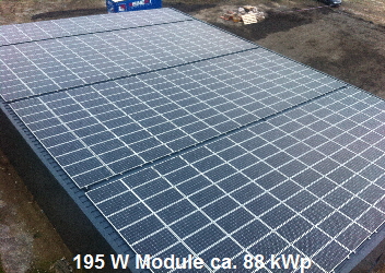 195 W Module ca. 88 kWp