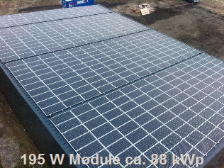 195 W Module ca. 88 kWp2